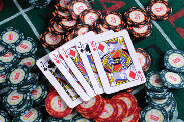 Place a poker player