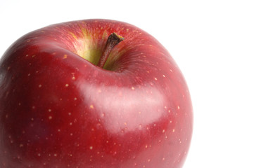 Red apple closeup