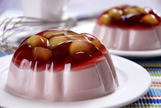 Gelatina de fresa y manzana natural