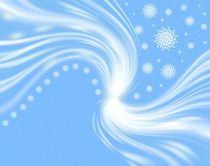Abstraction blue Christmas background