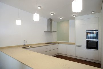 interno di cucina aperta vuota