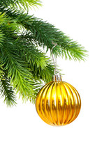 Christmas decoration isolated on the white background