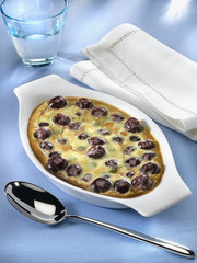 clafoutis de cerises à la menthe - ciliege - cherry - menta
