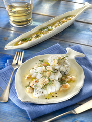 plie à la sauce aux crevettes - platessa -