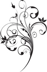 abstract floral element for design