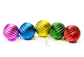 Christmas decoration isolated on the white background