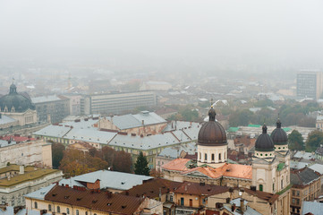 Fototapeta na wymiar City - the top view