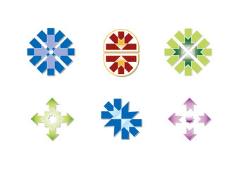 Arrows Graphic Geometric Icons Vector 2