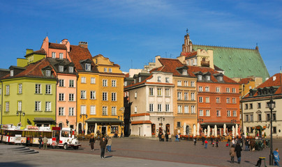 Naklejka na ściany i meble Plac Zamkowy. Warszawa