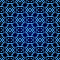 Blue seamless wallpaper pattern