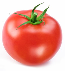 Ripe red tomato.