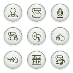 Gray icon with button 31