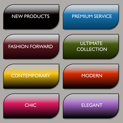 Stylish Communication Fashion Buttons