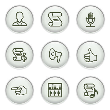 Gray icon with button 31
