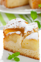 closeup Apfelkuchen