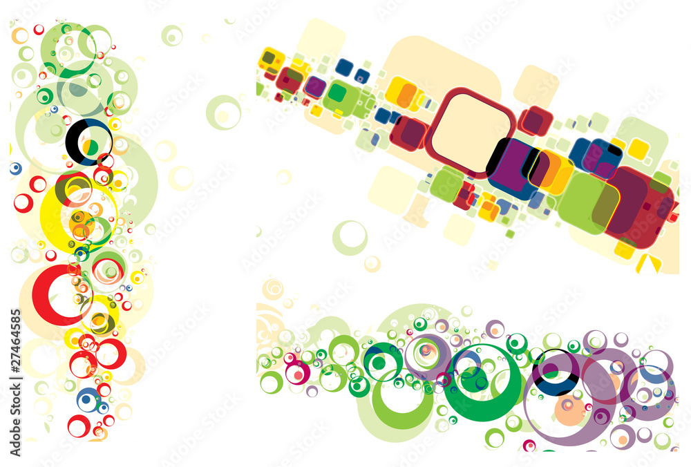 Wall mural abstract colorful background