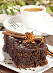 frischer Schokoladenkuchen