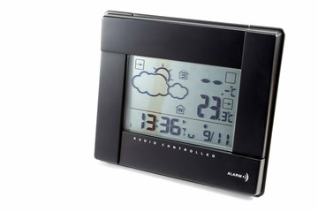 electronic clock with weather station