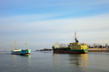 In the port of Gdansk