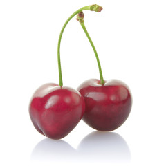 cherries with clipping path