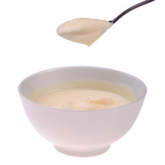 Yoghurt isolated