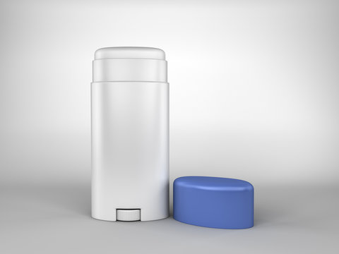 A render of a deodorant bar on white