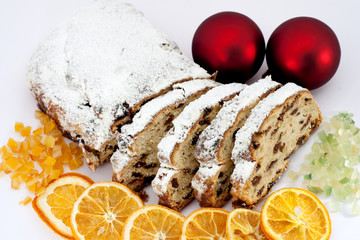 Stollenscheiben, Zitronat und Orangeat