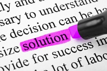 Highlighter and word solution