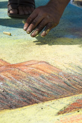 pavement-artist-draw