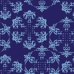 Snowflakes. Vector illustration. Seamless.
