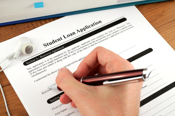 Student Loan Application Signing