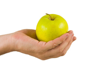 apple in hand