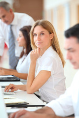 Business training in modern offices