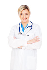 Fototapeta premium friendly doctor in uniform