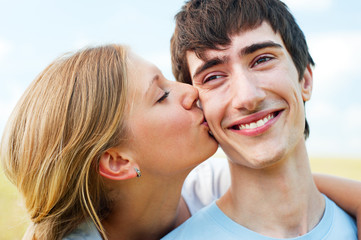 happy couple in love