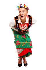 Polish girl in a traditional outfit