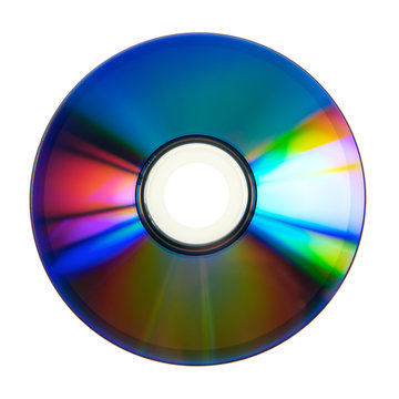 A CD isolated on White