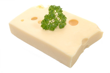 Ein Stück Hartkäse