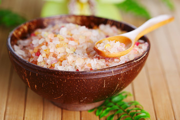 Bath salt close up