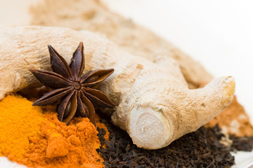 Stillleben mit Gewürzen