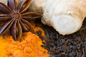 Stillleben mit Gewürzen