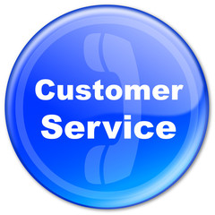 CUSTOMER SERVICE Button (support hotline help contact call us)