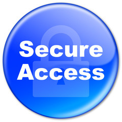 SECURE ACCESS Web Button (security internet padlock connection)