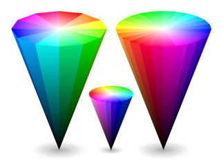 3D color cones