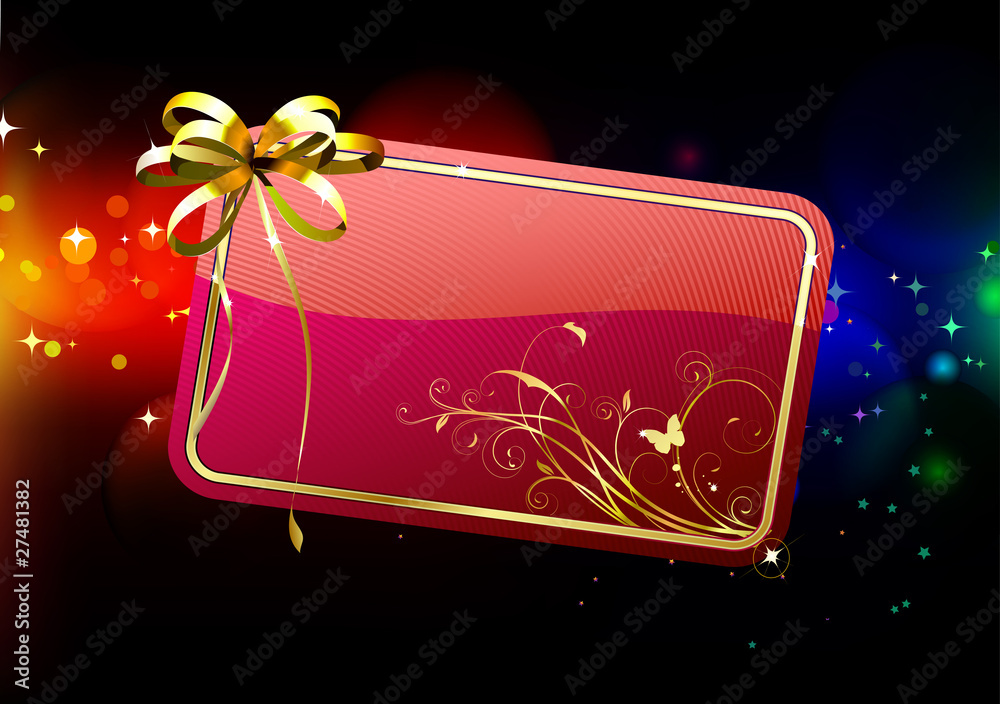 Sticker gift card