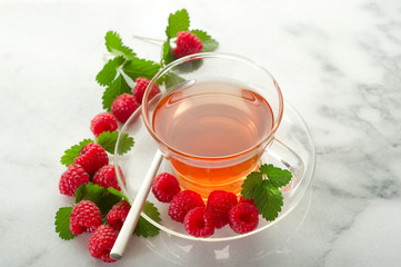 raspberry tea-te al lampone