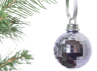 Christmas Bauble on Tree
