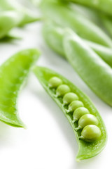 green peas pods