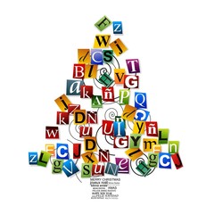 ARBOL NAVIDAD DE LETRAS