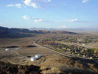 Fort Irwin Army Base - with mountain background